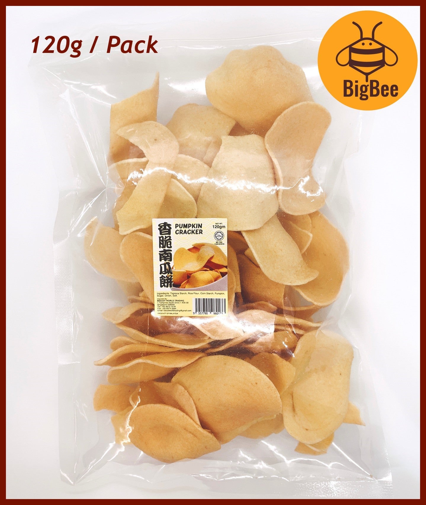 Malaysia Keropok Crackers - Fish Cracker / Small Prawn Cracker / Pumpkin Cracker