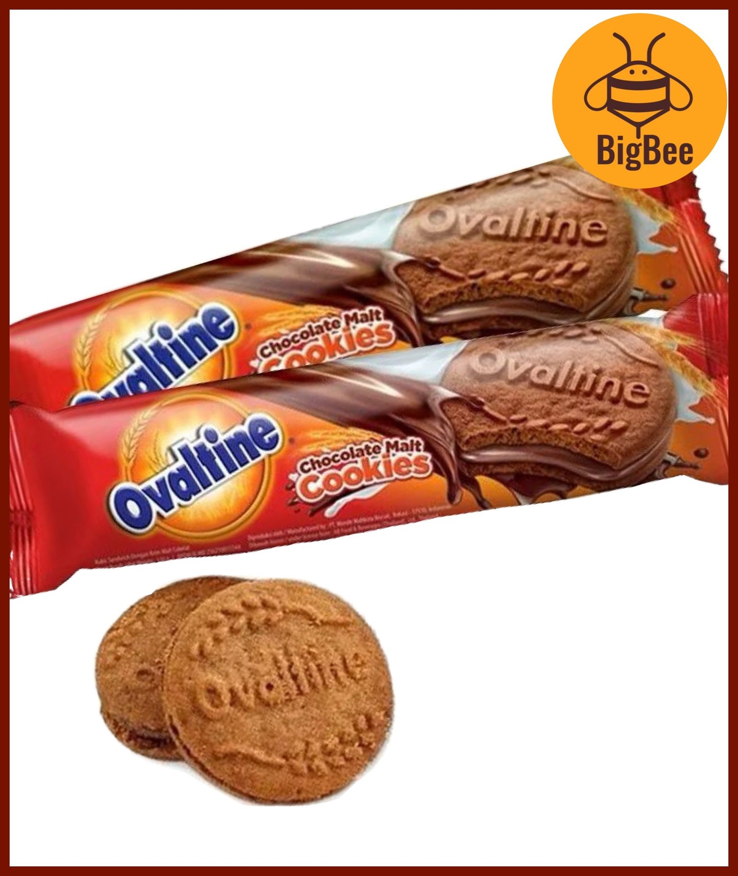 Ovaltine Chocolate Malt Cookies - 30g x 12pkts / 24g x 12pkts / 130g/Slug Sandwich Cookies with Chocolate Malt Cream