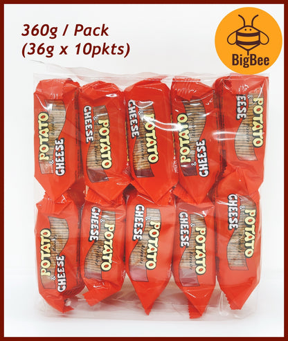 Leo Brand - 36gx10 (360g/pkt) Potato & Cheese Biscuits / Leo Brand Vegetable Brittle (Halal) OnlyOne Vegetable Brittle