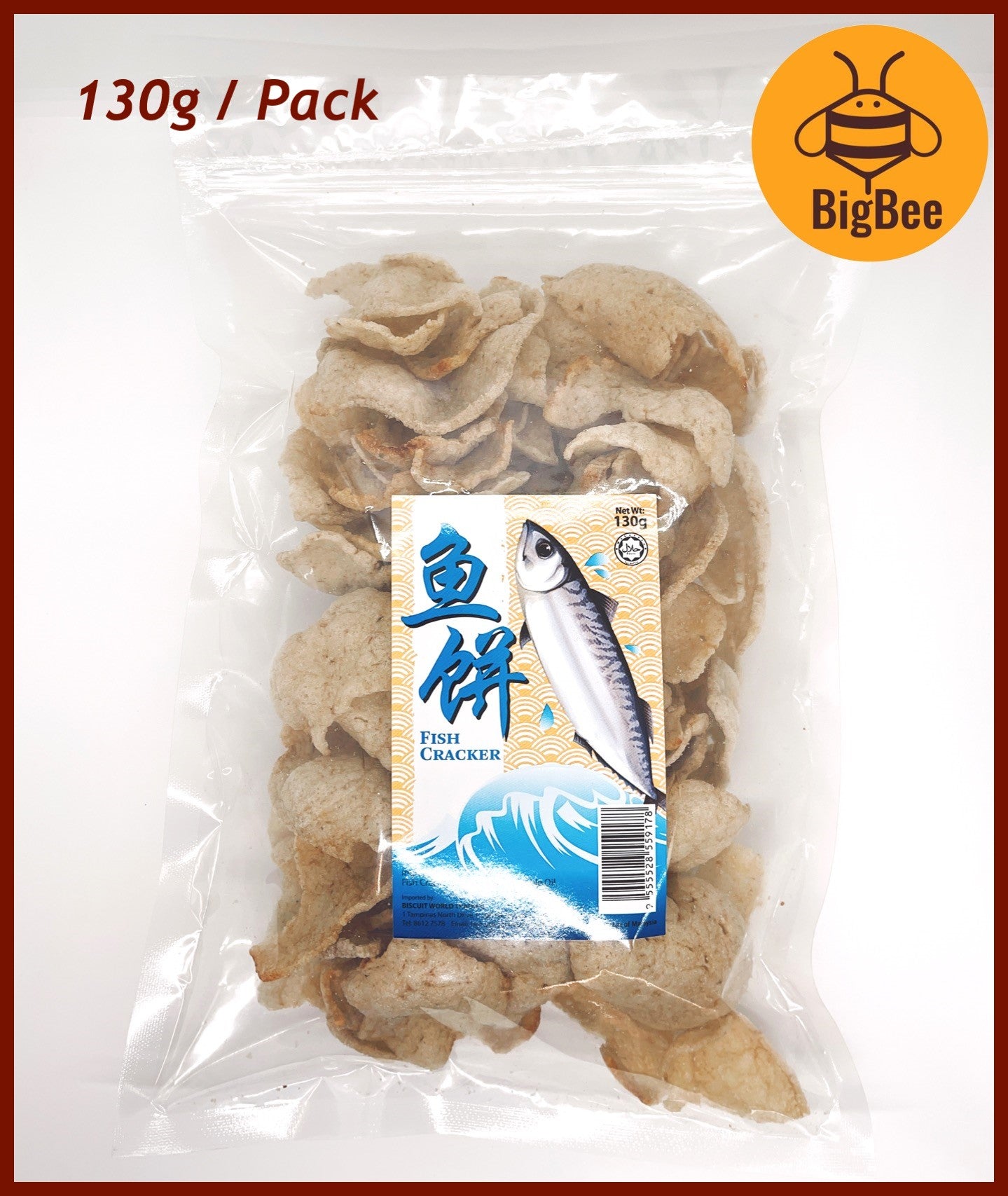 Fish Cracker - 130g/pack (Halal) 鱼饼 Made in Malaysia