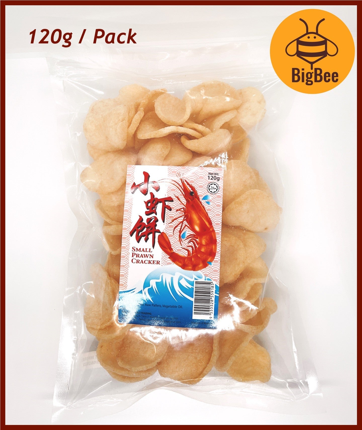 Small Prawn Cracker - 120g/pack (Halal) 小虾饼 Made in Malaysia