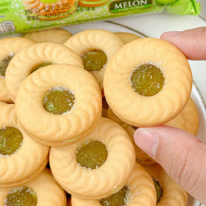 Dewberry Sandwich Cookies - 324g (27gx12packs) With Blueberry / Strawberry / Melon Flavored Jam Dewberry Biscuit Box