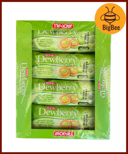Dewberry Sandwich Cookies - 324g (27gx12packs) With Blueberry / Strawberry / Melon Flavored Jam Dewberry Biscuit Box