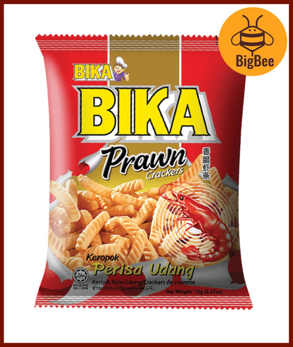 Bika Crackers - 60g/pack Chicken Snacks / Chicken Crackers / Vegetable / Honey Crab / Seafood / Cuttlefish / Honey Prawn