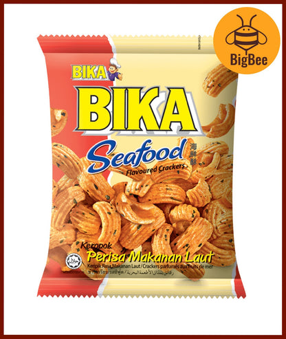 Bika Crackers - 60g/pack Chicken Snacks / Chicken Crackers / Vegetable / Honey Crab / Seafood / Cuttlefish / Honey Prawn