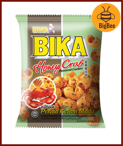 Bika Crackers - 60g/pack Chicken Snacks / Chicken Crackers / Vegetable / Honey Crab / Seafood / Cuttlefish / Honey Prawn