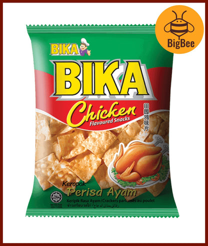 Bika Crackers - 60g/pack Chicken Snacks / Chicken Crackers / Vegetable / Honey Crab / Seafood / Cuttlefish / Honey Prawn