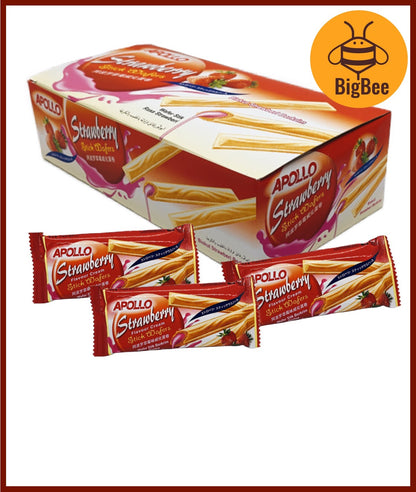 Apollo Stick Wafers - 11g x 10pkts / 11g x 30pkts Apollo Chocolate Sticks / Strawberry Sticks