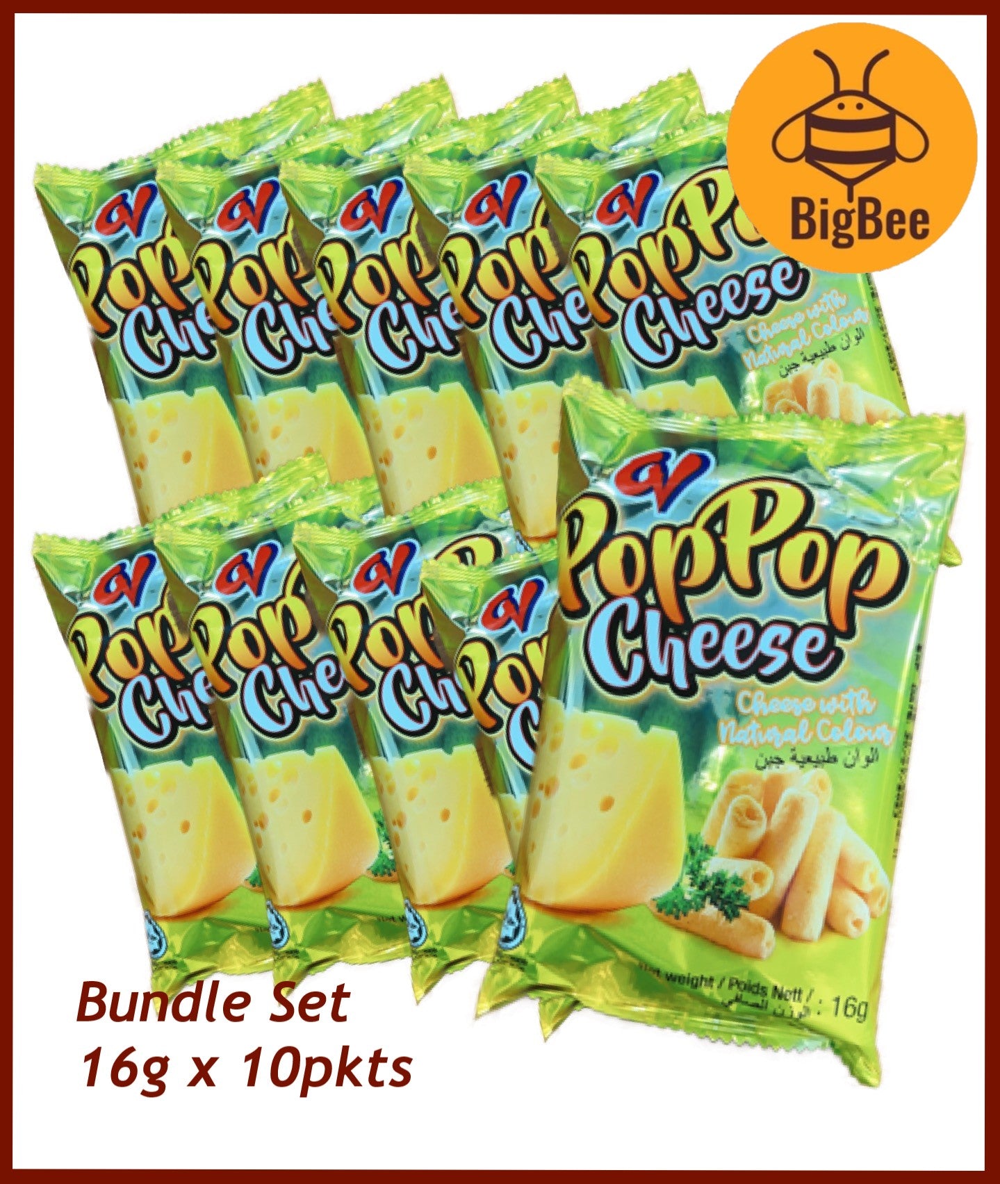 Pop Pop Sweet Corn / Chicken / Chilli / BBQ / Cheese - 16g x 10pkt Corn Snack Old School Chips