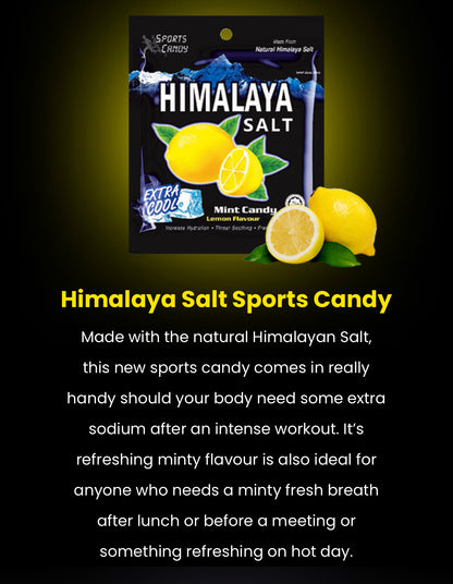 Himalaya Salt Sports Candy - 15g-25g/pkt Lemon/Ginger Lemon/Honey Lime/Peppermint/Honey Lemon/Berry Sakura/Altice Fresh