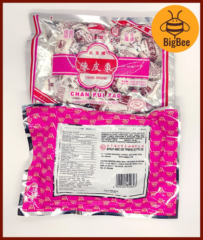 Train Brand Chen Pi - 150g / pack Chan Pui Mei / Hua He Ying Zi / Chan Pui Shui Mi Tao / Chan Pui Zao 陈皮梅 化核应子 陈皮水蜜桃 陈皮枣