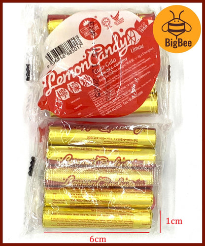 Ling Mong Tablets - 8gx5's / pkts Lemon Tablets Old School Snack Candy (Halal)