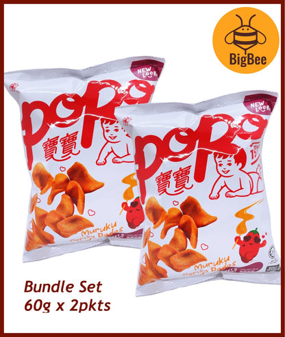 Popo Muruku - 60g x 2pkts Original / Sweet & Spicy PO PO Muruku Fish Muruku