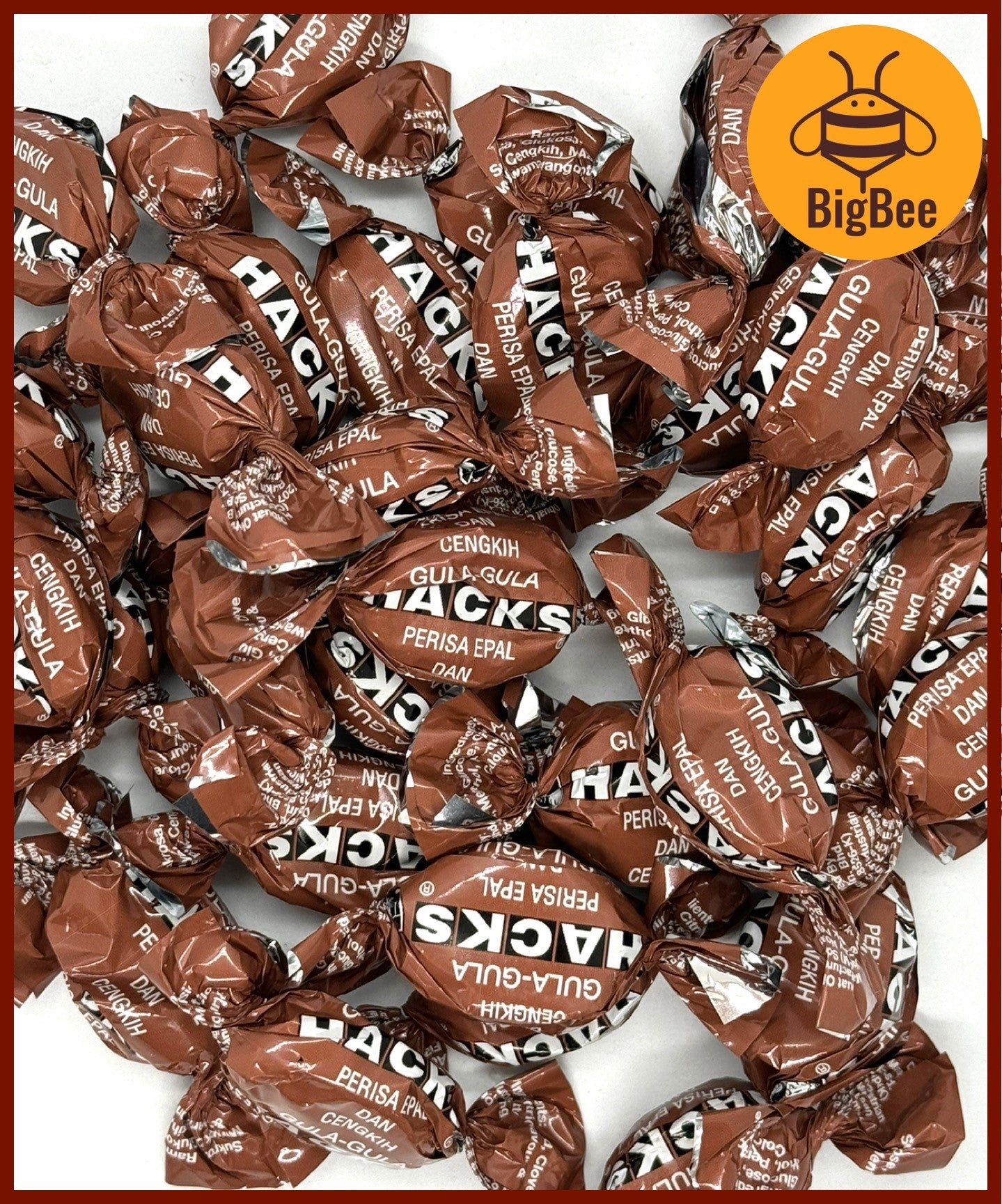 Hacks Candy - 200g / 500g Classic Regular / Honey Lemon / Blackcurrant / Mandarin Ginger / Clove Apple / Halia Limau