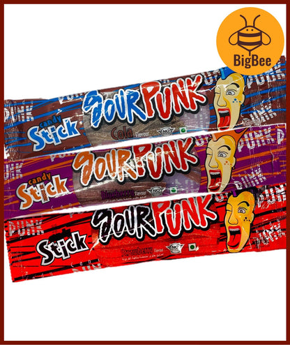 Frit-C Extreme Z Gummy Strips 40g / Sour Punk Stick 50g-Blueberry/Blueraspberry/Cola/Strawberry/Apple NO GELATINE HALAL