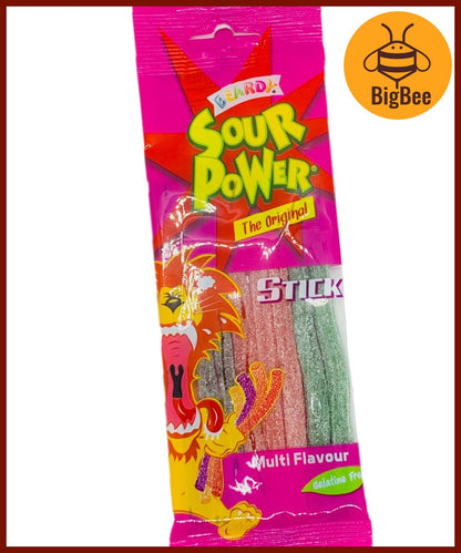 Beardy Fascini - 40g/pkt Sour Power Apple / Strawberry / Multi Flavour / Rainbow Stick Raspberry / Rainbow Ribbon Strawberry