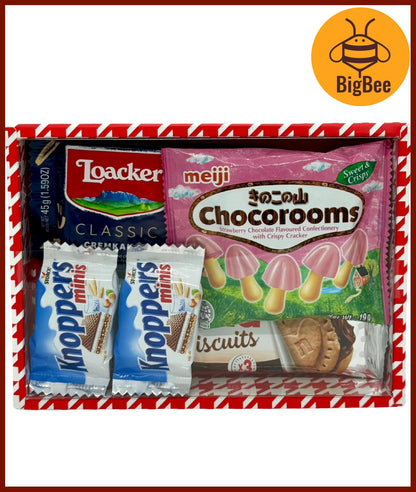 Snack Gift Pack - Tea Butter Cookies Chocolate Candy Gummy Gift Set Door Gift Festive Gift Pack Xmas Corporate Event