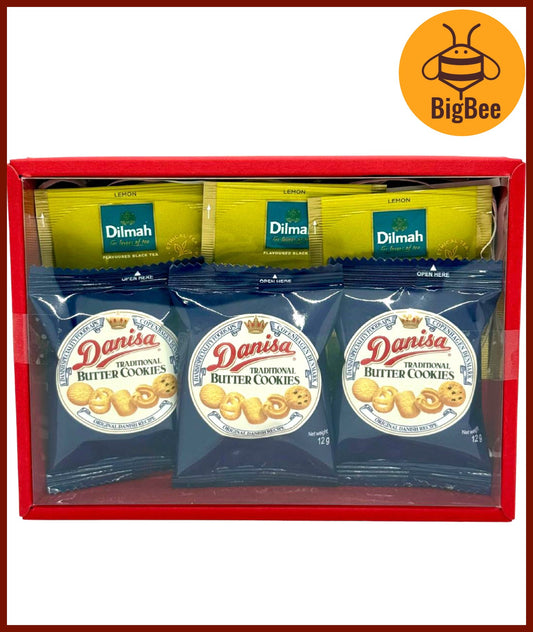 Snack Gift Pack - Tea Butter Cookies Chocolate Candy Gummy Gift Set Door Gift Festive Gift Pack Xmas Corporate Event