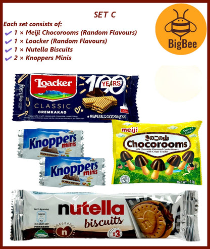 Snack Gift Pack - Tea Butter Cookies Chocolate Candy Gummy Gift Set Door Gift Festive Gift Pack Xmas Corporate Event