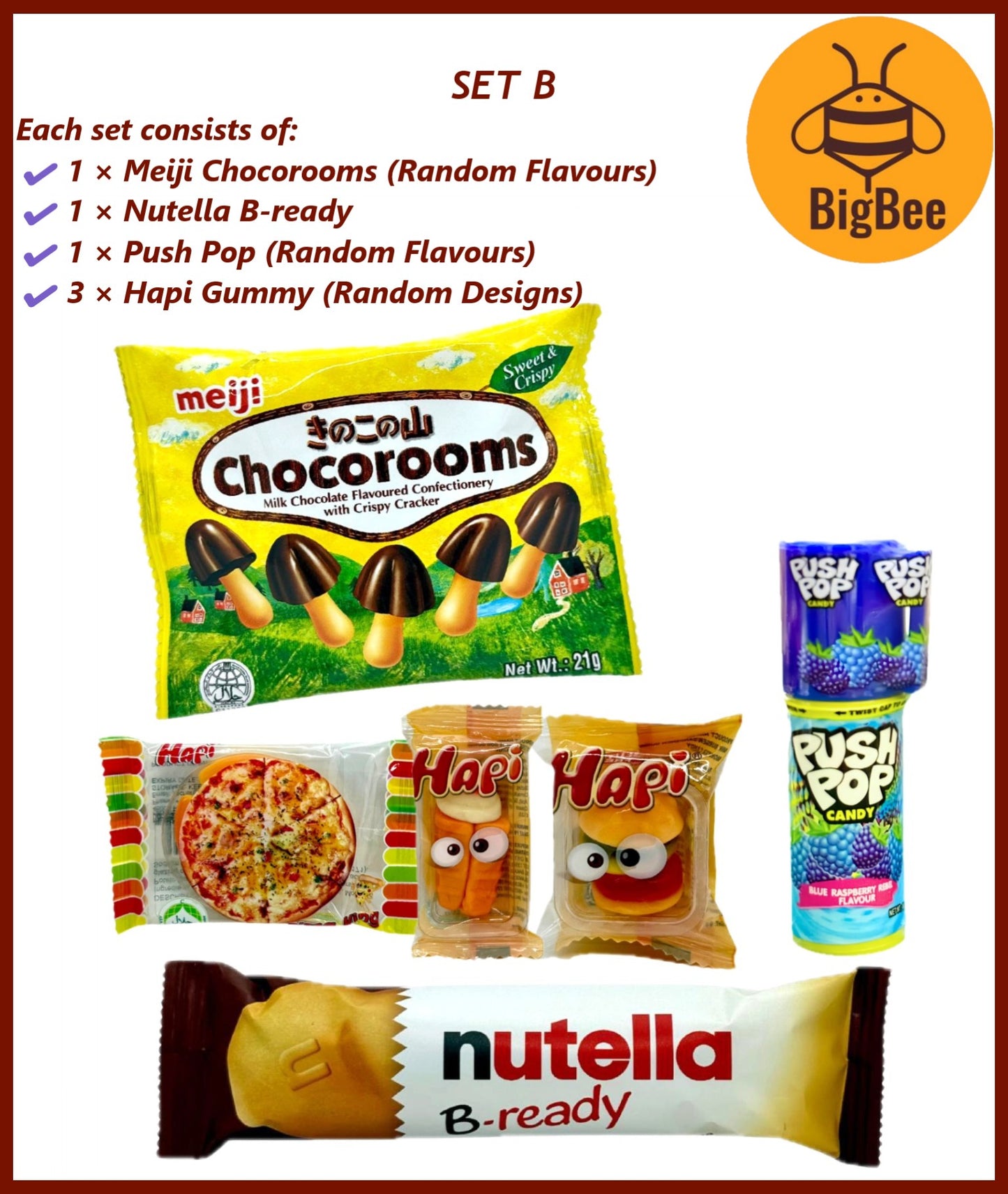 Snack Gift Pack - Tea Butter Cookies Chocolate Candy Gummy Gift Set Door Gift Festive Gift Pack Xmas Corporate Event