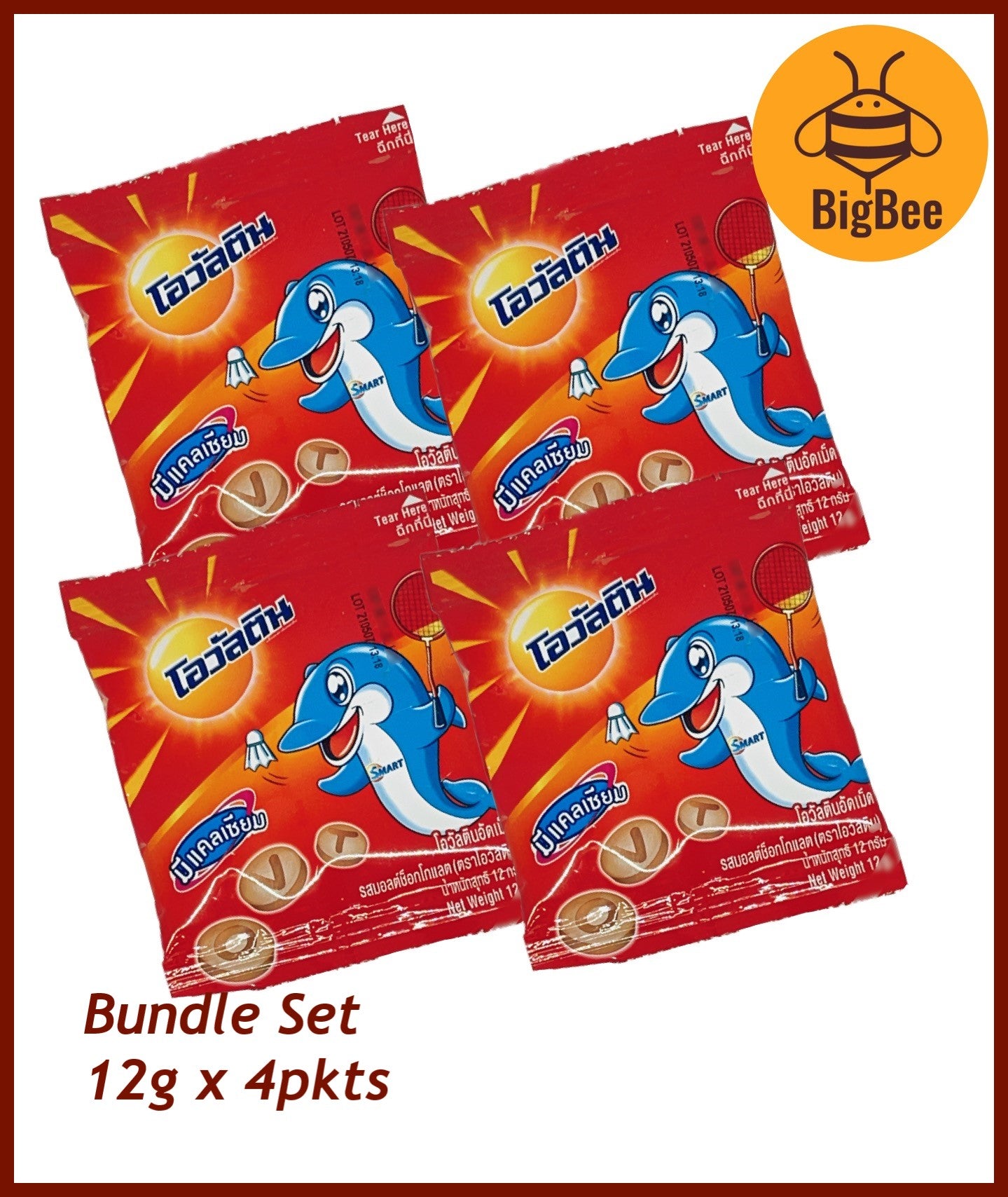 Ovaltine Tablets Malt - 12g x 4pkts / 8pkts Ovaltine Tablet Malt Chocolate Ovalteenies Tablets Malt Chocolate Candy