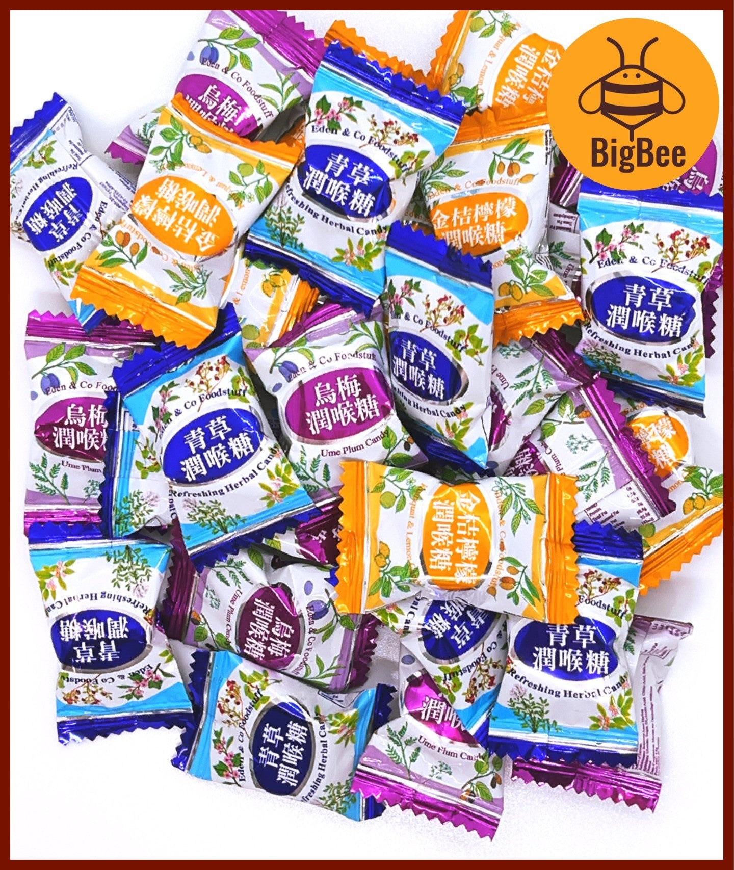 Refreshing Herbal Candy - 200g / 500g Peppermint/Mint/Ume Plum/Kumquat & Lemon/Herbal Tea/Quench Thirst Throat/Propolis