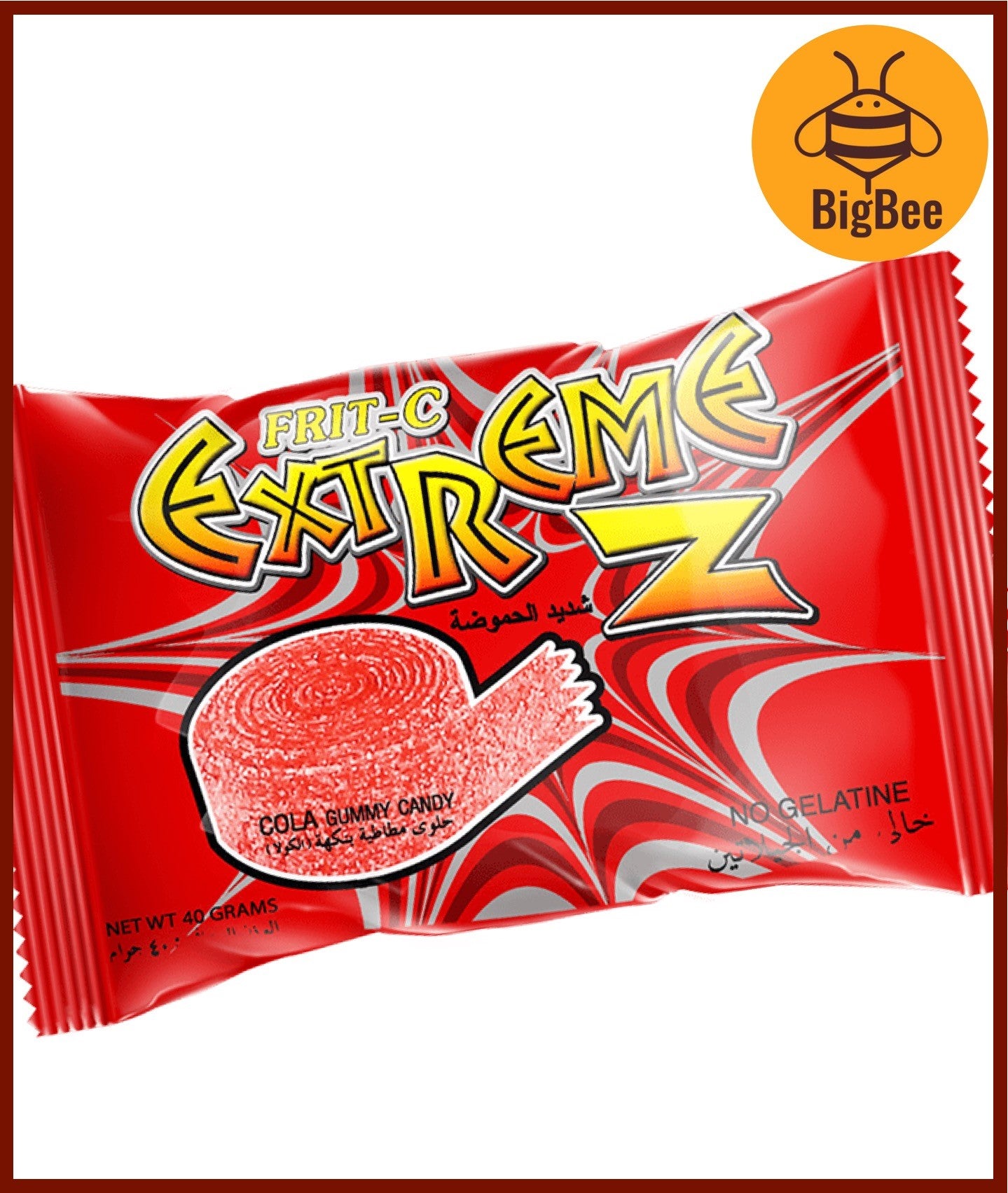 Frit-C Extreme Z Gummy Strips 40g / Sour Punk Stick 50g-Blueberry/Blueraspberry/Cola/Strawberry/Apple NO GELATINE HALAL