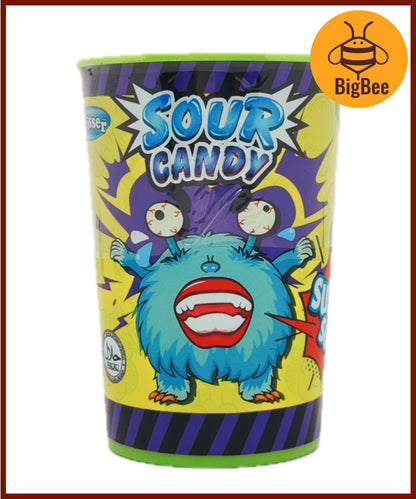 Skisser Brain Shock Sour Candy - 48g Super Sour Candy (Halal) Watermelon, Lemon, Apple, Blueberry Fruit Flavor