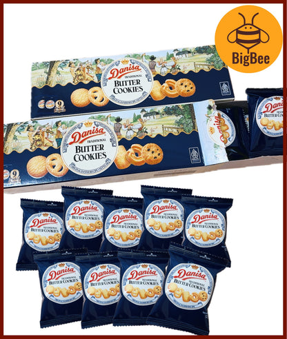 Danisa Butter Cookies - 31gx12packs (372g) / 12gx9packs (108g) (HALAL) Danisa Denish Butter Cookies