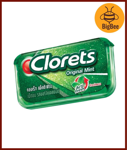 Clorets Mini Mints - 14g Original Mint / Clear Mint Clorets Original Mints Tablets Clorets Clear Mint Tablets