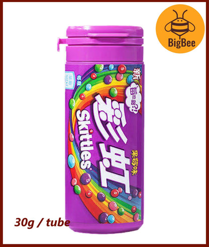 Skittles Tube Candy - 30g / tube Original / Sour / Fruit Berry / Flower Fruit / Yogurt / Fruit Tea Rainbow Candies