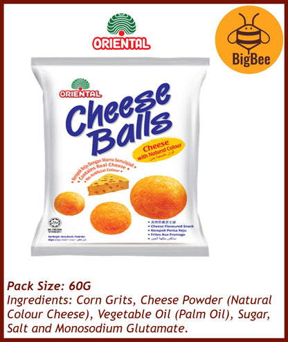 Oriental - 60g/pkt Super Ring / Cheese Balls / Chicken Ring / Green Pea Snack