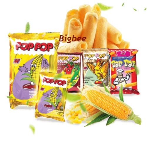 Pop Pop Sweet Corn / Chicken / Chilli / BBQ / Cheese - 16g x 10pkt Corn Snack Old School Chips