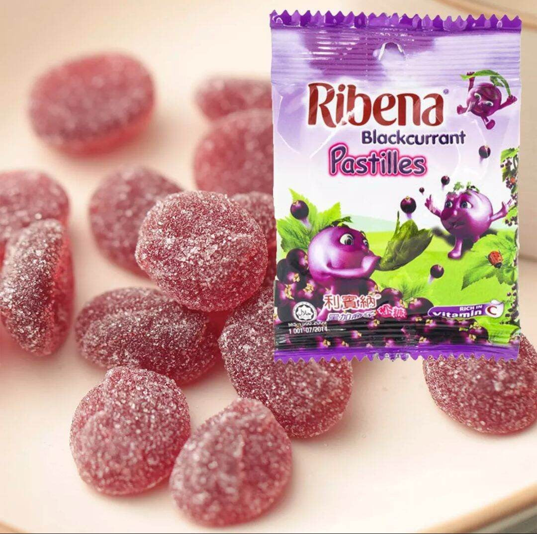 Ribena Blackcurrant Pastilles - 10g / Sachet (5 Pastilles) Ribena Pastil Blackcurrant