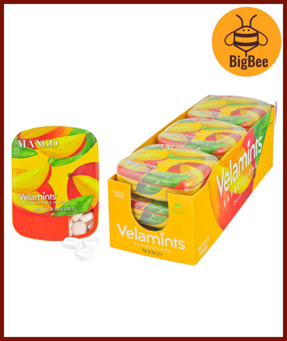 Velamints - 20g Expressions Black Currant / Mango / Velamints Fresh & Pure Peppermint / Spearmint Mints Stevia