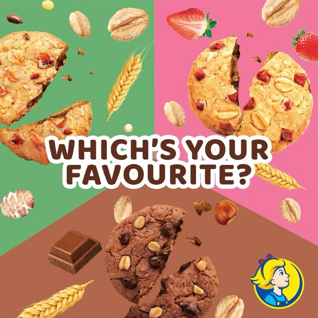 Julie's Sandwich Waffles Crackers Oat 25 Biscuit Series - Butter Crackers / Peanut Butter / Cheese / Lemon / Dark Choco