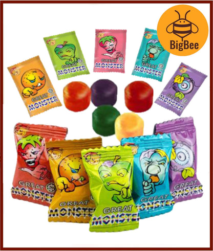 Beardy - 200g / 500g per pack Great Monster Candy Monster Mixed Fruits / Mix Fruit / Cola Candy