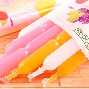 Cocon Yogo Ice - 450ml/pkt(45mlx10tubes)(HALAL) with Milk & Juice Ice Popsicle Strawberry Mango Lychee Honey Melon Grape