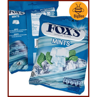 Fox's Crystal Clear Candy - 90g - 125g/pkt (Halal) Mints / Fruits / Berries / Fruity Mints / Spring Tea / Mint Blossom