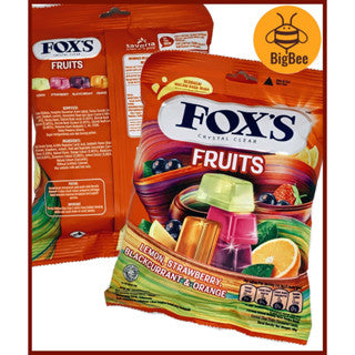 Fox's Crystal Clear Candy - 90g - 125g/pkt (Halal) Mints / Fruits / Berries / Fruity Mints / Spring Tea / Mint Blossom