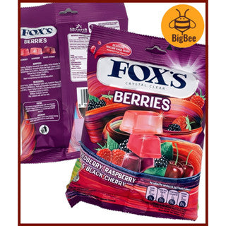 Fox's Crystal Clear Candy - 90g - 125g/pkt (Halal) Mints / Fruits / Berries / Fruity Mints / Spring Tea / Mint Blossom