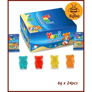 Yupi Gummy-12pcs/24pcs (1box) Baby Bear / Little Star / Exotic Mango / Choco Glee / Milly Moos / Ice Cream Cone (Halal)
