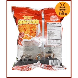 Whale Sun Crispy Satay Fish - 150g/pkt  WhaleSun Brand Crisy Satay Fish Chips 可口沙爹鱼酥