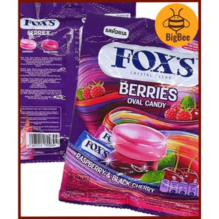 Fox's Crystal Clear Candy - 90g - 125g/pkt (Halal) Mints / Fruits / Berries / Fruity Mints / Spring Tea / Mint Blossom